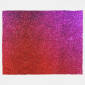 I love you chic pink glitter background fleece deken (Voorkant (Horizontaal))