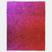 I love you chic pink glitter background fleece deken (Voorkant)