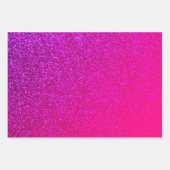 I love you chic pink glitter background inpakpapier vel (Voorkant 2)