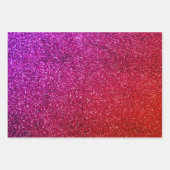 I love you chic pink glitter background inpakpapier vel (Voorkant)