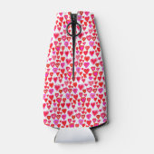 I love you, christmas heart pattern flesjeskoeler (Achterkant)