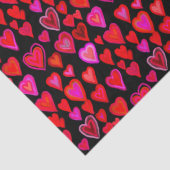 I love you, christmas heart pattern tissuepapier (Detail)