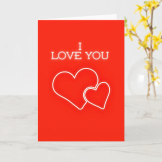 I Love You Classic Romantic Love Kaart