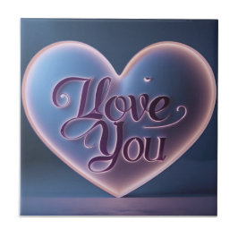 I Love You Connected In A Heart Tegeltje