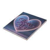 I Love You Connected In A Heart Tegeltje (Zijkant)