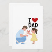 i love you dad bedankkaart (Voorkant / Achterkant)