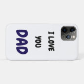 I Love you dad Elegant and Modern Case-Mate iPhone Case (Achterkant (horizontaal))