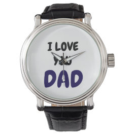 I Love you dad Elegant and Modern Horloge