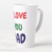 I love you Dad Elegant  Latte Mok (Rechterhoek)