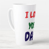 I love you Dad Elegant  Latte Mok (Linkerhoek)