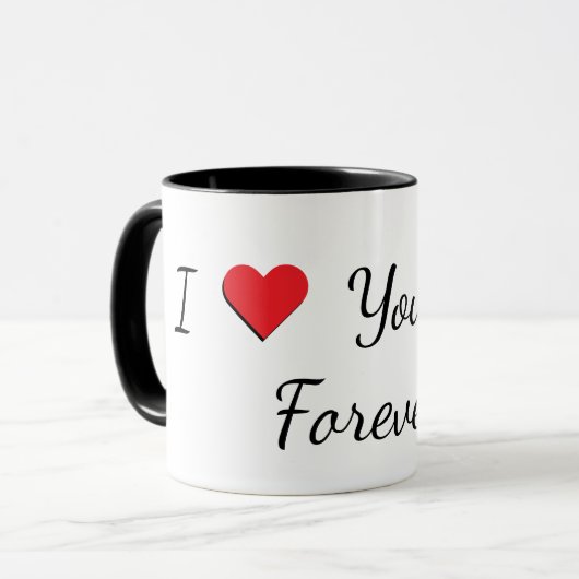 "I Love You Dad, Forever" Mug Mok (Voorkant links)