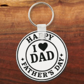 i love you Dad-happy father's day Sleutelhanger (Achterkant)