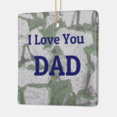 I Love You Dad-sieraad Keramisch Ornament (Links)