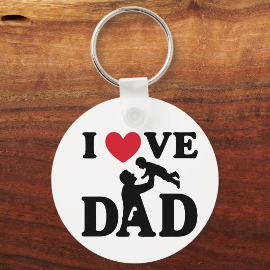 i love you dad sleutelhanger (Achterkant)