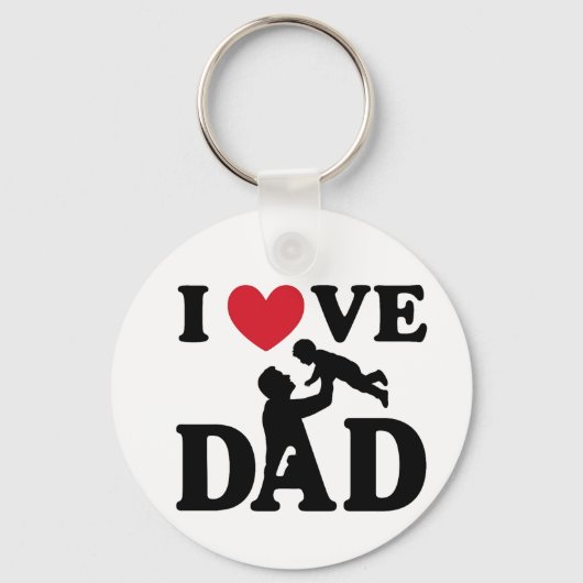i love you dad sleutelhanger (Achterkant)