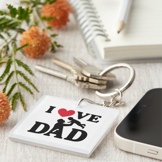 i love you dad sleutelhanger (Voorkant Rechts)