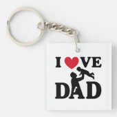 i love you dad sleutelhanger (voorkant)