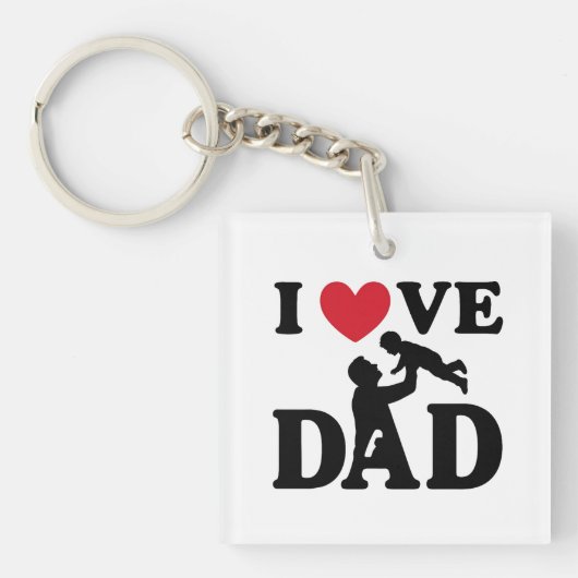 i love you dad sleutelhanger (voorkant)