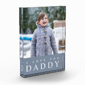 I Love You Daddy / Modern Dusty Blue Kinder Fotoblokken (Links)