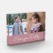 I Love You Daddy / Pink 2 Photo Collage Block Fotoblokken (Links)