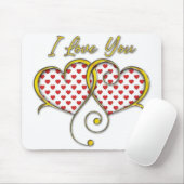 I love You Design Muismat (Met muis)