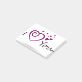 I LOVE YOU DESIGN POST-IT® NOTES (Schuin)