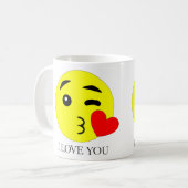 I Love You Emoji Ceramic Mug (11oz) Koffiemok (Voorkant links)