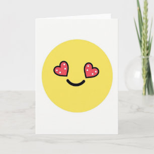 I Love You Emoji Hartjes Kaart
