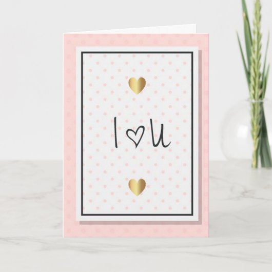 I Love You Feestdagen Kaart (Voorkant)