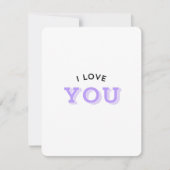 I Love You Feestdagenkaart (Voorkant)