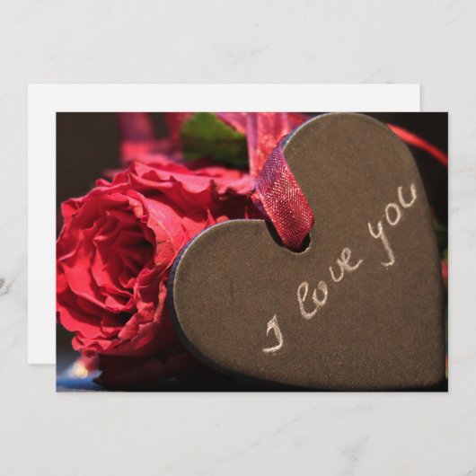 I Love You Feestdagenkaart (Voorkant / Achterkant)