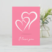 I love you feestdagenkaart (Staand voorkant)