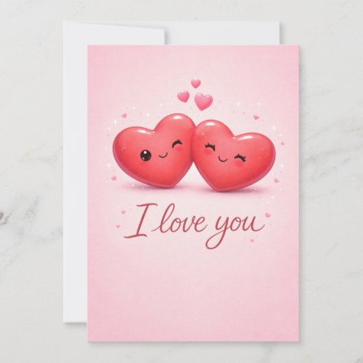 I love you!  feestdagenkaart (Voorkant)