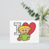I Love You Feestdagenkaart (Staand voorkant)