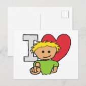 I Love You Feestdagenkaart (Voorkant / Achterkant)