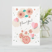 "I Love You!" - Fijne Valentijnsdag Schatje Feestdagenkaart (Staand voorkant)