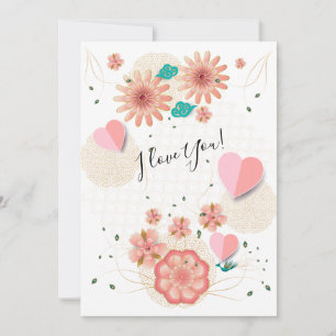 "I Love You!" - Fijne Valentijnsdag Schatje Feestdagenkaart