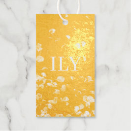 "I Love You" folie cadeaubijslage Cadeaulabels