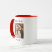 I Love You Forever Custom Name Couple Photo Mok (Voorkant links)