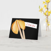 I Love You Fortune Koekje Kaart (Gele Bloem)