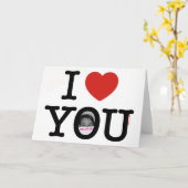 I Love You Foto Kaart (Gele Bloem)