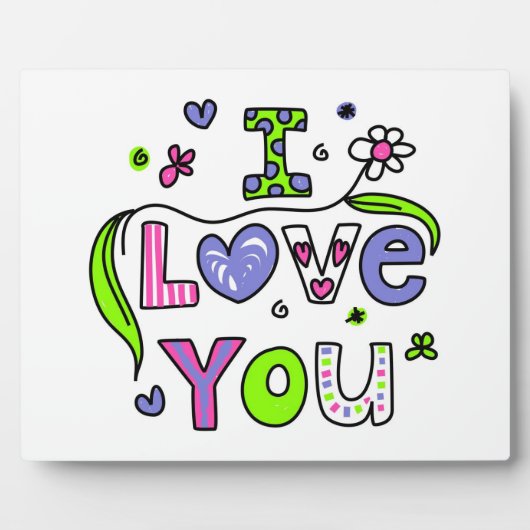 I Love You Fotoplaat (Voorkant)