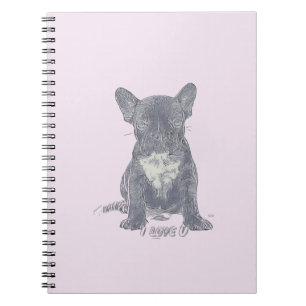 I Love YOU - Franse buldog Notitieboek