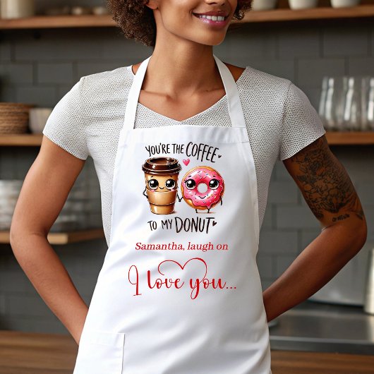 I Love You Gift Funny Food Valentine Apron Schort