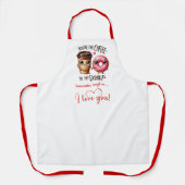 I Love You Gift Funny Food Valentine Apron Schort (Voorkant)