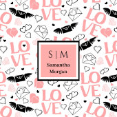 I Love You Gift Personalized Valentine Heart Throw Fleece Deken