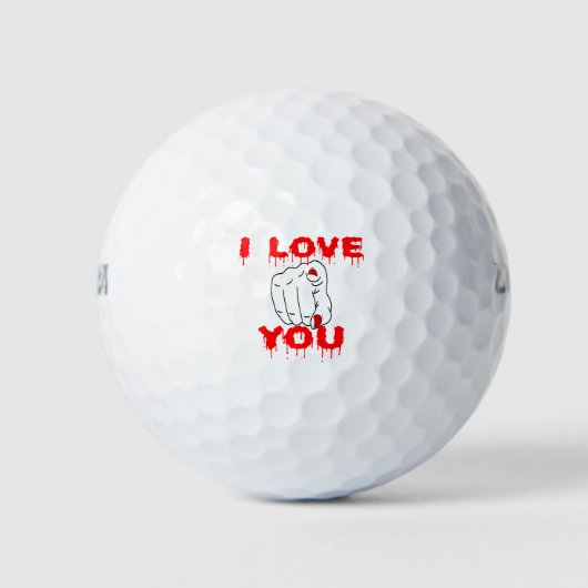 I Love You Golfballen (Voorkant)
