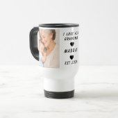 I Love You Grandma | Grandparents Day Reisbeker (Voorkant links)