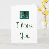 "I Love you" greeting card by Interactive Bear Kaart (Gele Bloem)