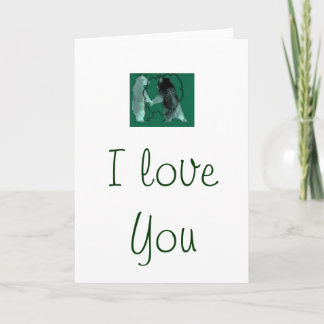 "I Love you" greeting card by Interactive Bear Kaart